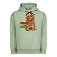 Pigment Oil Green merry and bright toy poodle Urban Hoodie - RanaPortraitStore