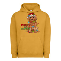 Pigment Peanut Butter merry and bright toy poodle Urban Hoodie - RanaPortraitStore