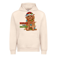 Sandshell merry and bright toy poodle Urban Hoodie - RanaPortraitStore