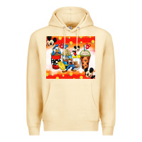 Pina Colada cartoon characters coffee cups Premium Hoodie - Zillion Design Studio