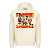 Tofu cartoon characters coffee cups Premium Hoodie - Zillion Design Studio