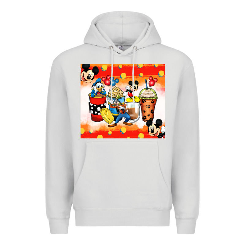 Cartoon Characters Coffee Cups Premium Hoodie by Zillion Design Studio | Teevron