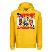 Lemon cartoon characters coffee cups Premium Hoodie - Zillion Design Studio