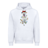 White christmas white shepherd with christmas lights Urban Hoodie - RanaPortraitStore