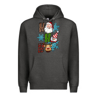 Charcoal Heather ho ho ho christmas Premium Hoodie - RanaPortraitStore