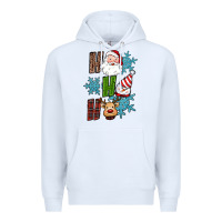 White ho ho ho christmas Premium Hoodie - RanaPortraitStore