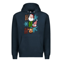 Navy ho ho ho christmas Premium Hoodie - RanaPortraitStore