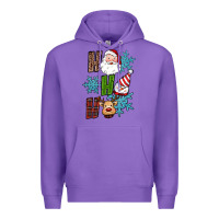 Purple ho ho ho christmas Premium Hoodie - RanaPortraitStore