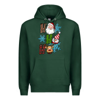 Sports Green ho ho ho christmas Premium Hoodie - RanaPortraitStore