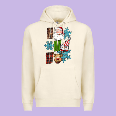 Ho Ho Ho Christmas Premium Hoodie Designed By Ranaportraitstore