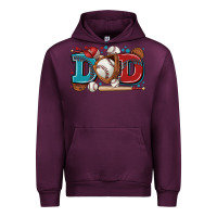 Mauve Wine dad baseball Urban Hoodie - Zillion Design Studio