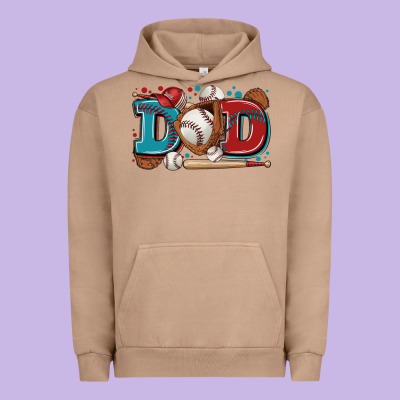 Dad Baseball Urban Hoodie Designed By Zillion Design Studio