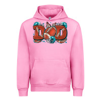 Fuchsia Pink dad American football Urban Hoodie - Zillion Design Studio