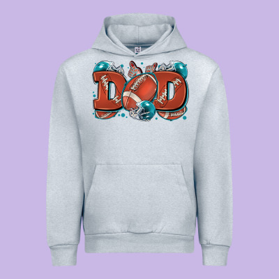 Dad American Football Urban Hoodie Designed By Zillion Design Studio