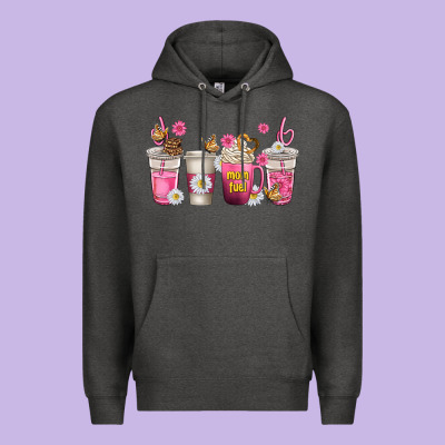 Mom Fuel Coffee Cups Premium Hoodie Designed By Texasbilliewilder