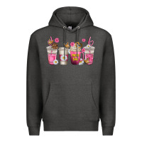 Charcoal Heather mom fuel coffee cups Premium Hoodie - texasbilliewilder