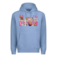 Colony Blue mom fuel coffee cups Premium Hoodie - texasbilliewilder