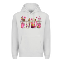 Dove Grey mom fuel coffee cups Premium Hoodie - texasbilliewilder
