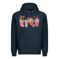 Navy mom fuel coffee cups Premium Hoodie - texasbilliewilder