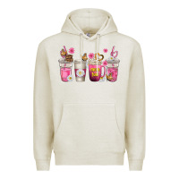 Oatmeal Heather mom fuel coffee cups Premium Hoodie - texasbilliewilder