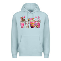 Blue Mist mom fuel coffee cups Premium Hoodie - texasbilliewilder