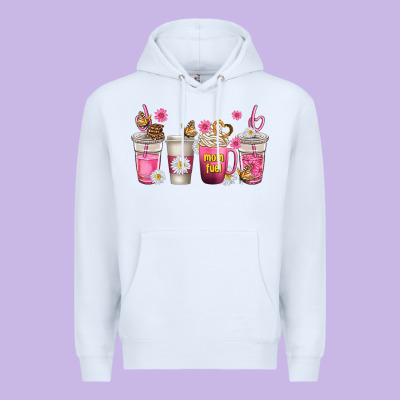 Mom Fuel Coffee Cups Premium Hoodie Designed By Texasbilliewilder