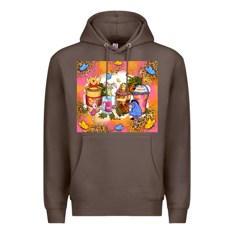 Cartoon Characters Coffee Cups Premium Hoodie by Zillion Design Studio | Teevron