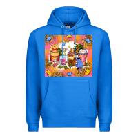 True Royal cartoon characters coffee cups Premium Hoodie - Zillion Design Studio