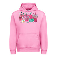 Fuchsia Pink nurse fuel coffee cups Urban Hoodie - texasbilliewilder