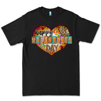 Black Happy Valentınes Day Premium Tee - CowhideDigitalArt