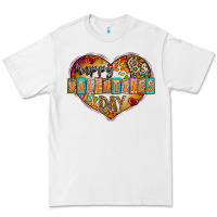 White Happy Valentınes Day Premium Tee - CowhideDigitalArt