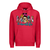 Cardinal mom life with skull Premium Hoodie - texasbilliewilder