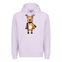 Lilac cute reindeer Premium Hoodie - RanaPortraitStore