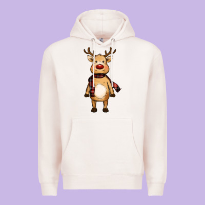 Cute Reindeer Premium Hoodie Designed By Ranaportraitstore