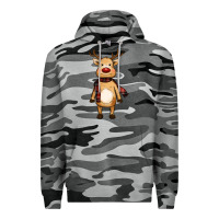 Slate Camo cute reindeer Premium Hoodie - RanaPortraitStore