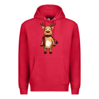 Cardinal cute reindeer Premium Hoodie - RanaPortraitStore
