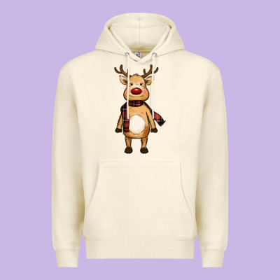 Cute Reindeer Premium Hoodie Designed By Ranaportraitstore