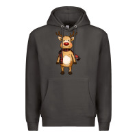 Smoke cute reindeer Premium Hoodie - RanaPortraitStore