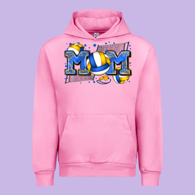 Mom Volleyball Urban Hoodie Designed By Zillion Design Studio