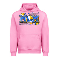Fuchsia Pink mom volleyball Urban Hoodie - Zillion Design Studio