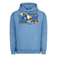 Pigment Pebble Blue mom volleyball Urban Hoodie - Zillion Design Studio