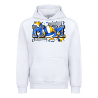 White mom volleyball Urban Hoodie - Zillion Design Studio