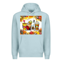 Blue Mist bus driver coffee cups Premium Hoodie - Zillion Design Studio