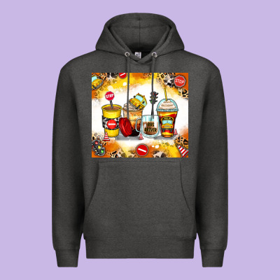 Bus Driver Coffee Cups Premium Hoodie Designed By Zillion Design Studio