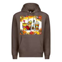 Coffee bus driver coffee cups Premium Hoodie - Zillion Design Studio