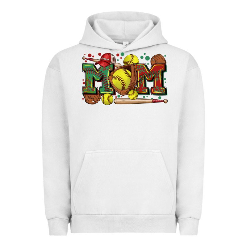 Mom Softball Urban Hoodie by Zillion Design Studio | Teevron