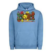 Pigment Pebble Blue mom softball Urban Hoodie - Zillion Design Studio