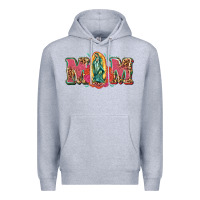 Heather Grey mom mexica Premium Hoodie - texasbilliewilder