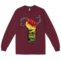 Burgundy free ish since 1865 Long Sleeve Tee - BarkalooDesign