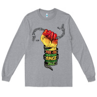 Heather Grey free ish since 1865 Long Sleeve Tee - BarkalooDesign